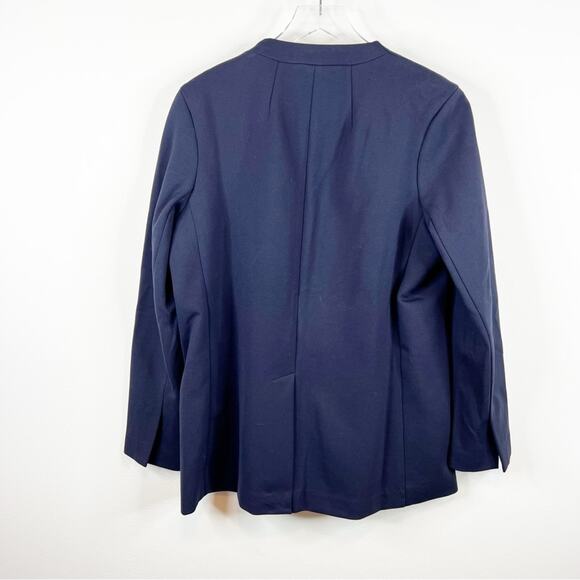 NWT Spanx Perfect Collarless Blazer M Blue - Picture 3 of 7